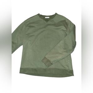 John Elliott Cotton Pullover in Sage Size Large